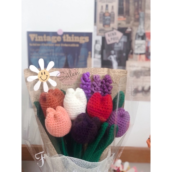 Hoa lavender len Handmade - Soilen•crochet