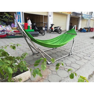 Bộ Võng Xếp Inox 100% Cao Cấp phi 32