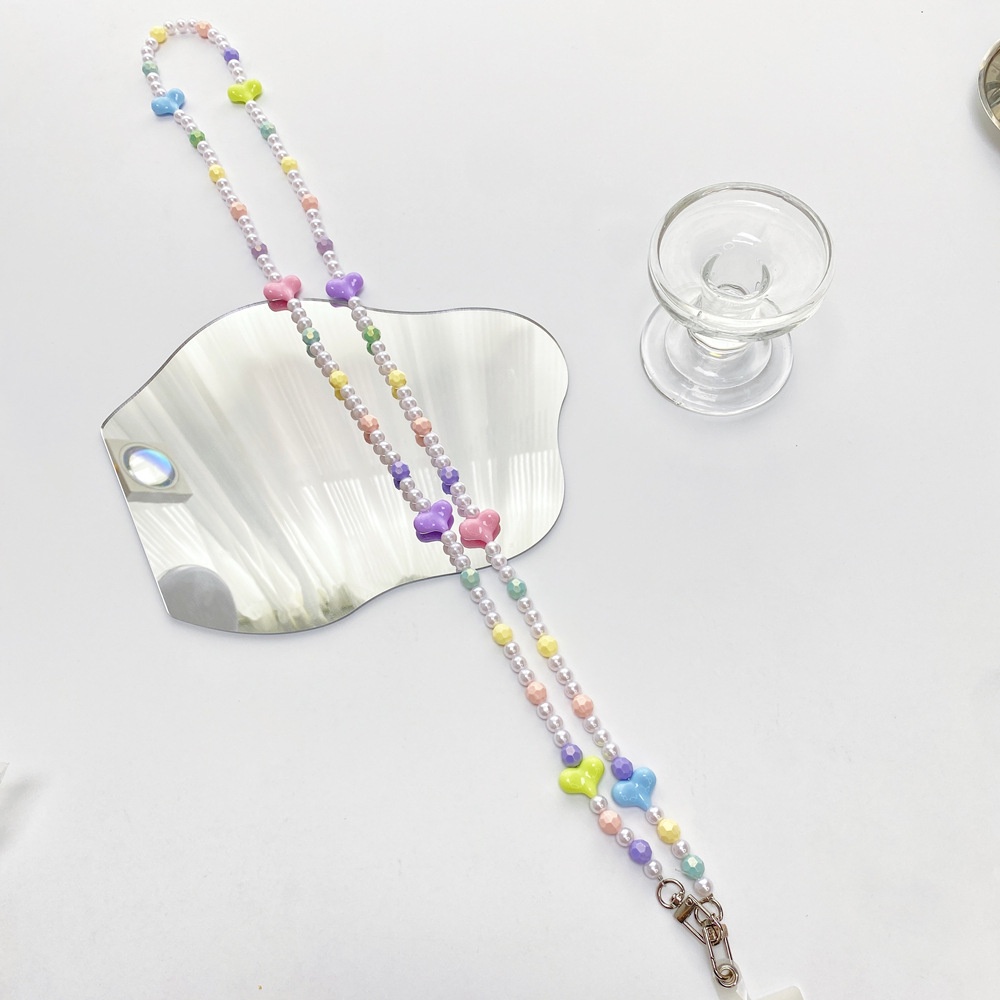 Móc Điện Thoại Dạng Chuỗi Hạt Acrylic Nhiều Màu Chống Thất Lạc