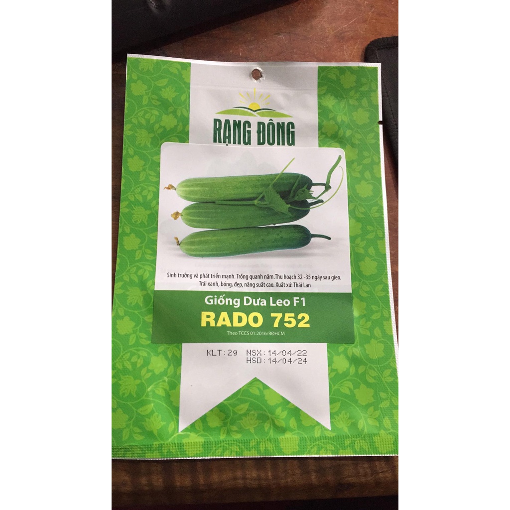 Hạt giống dưa leo RADO 752 2g