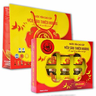 1 hộp (6 hũ _ tặng túi) Yến sào Thiên Hoàng 12%  cao cấp