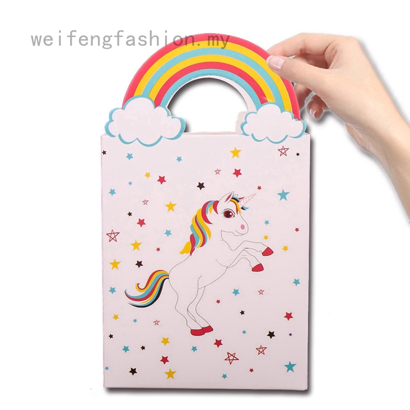 Túi Giấy Đựng Quà Hình Kỳ Lân Màu Hồng Xinh Xắn | BigBuy360 - bigbuy360.vn