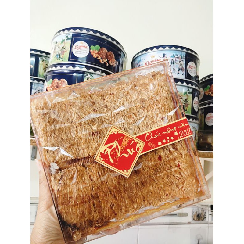 [Mã GROSALE2703 giảm 8% đơn 250K] Hộp Khô Mực Cán Tẩm Vị nguyên con 500gr