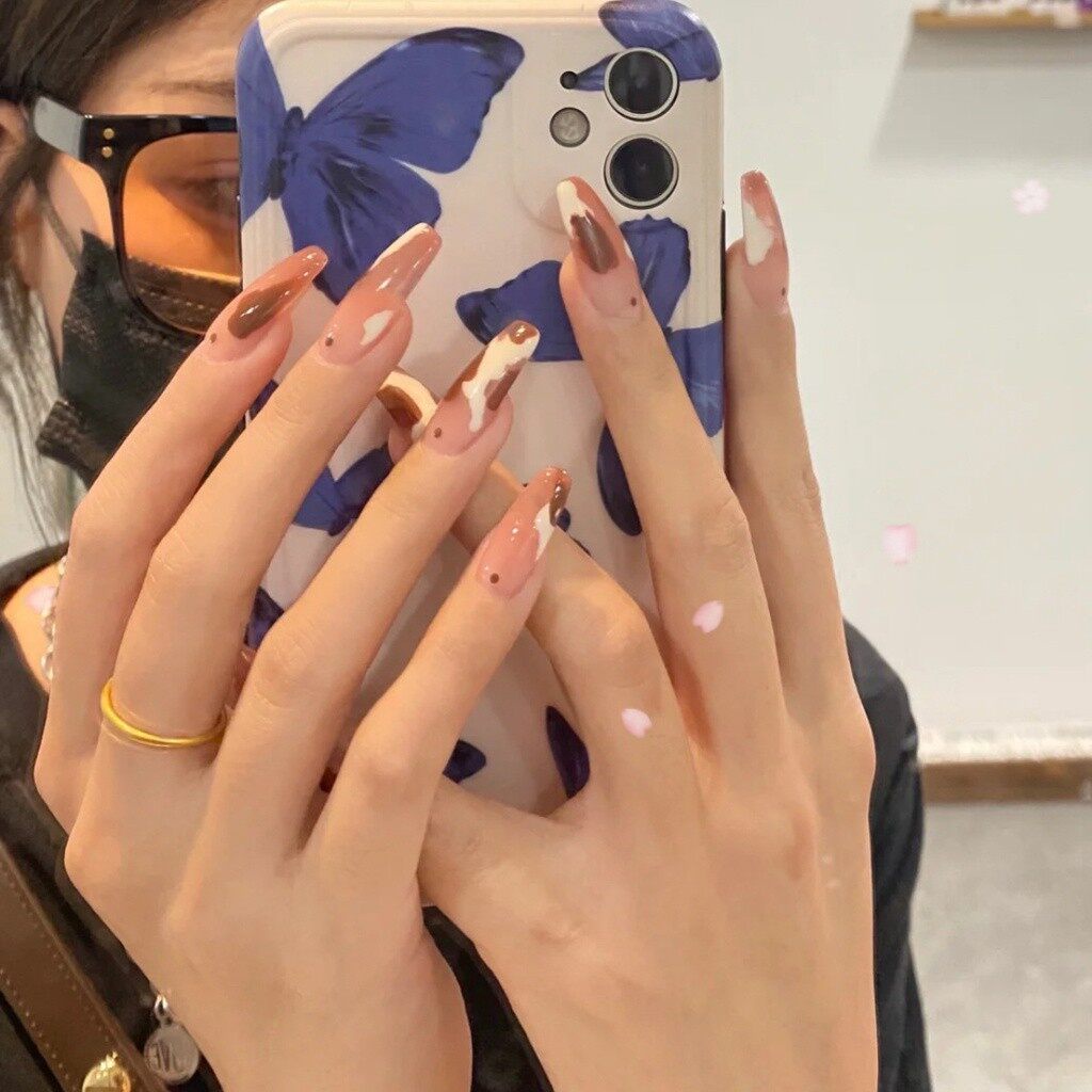 Set 24 Móng Tay Giả Trang Trí Nghệ Thuật