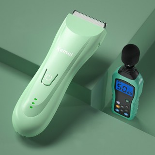 [Rung Nhẹ Yên Tĩnh] Tông Đơ Cắt Tóc Cho Bé, Trẻ Em Kemei Sạc Điện Không Ồn Rung Chấn Nhỏ, Lưỡi Ceramicc Cắt Nhanh Sạch