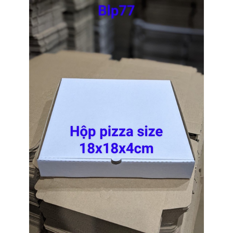 COMBO 20 Hộp giấy đựng bánh pizza size 18x18x4cm