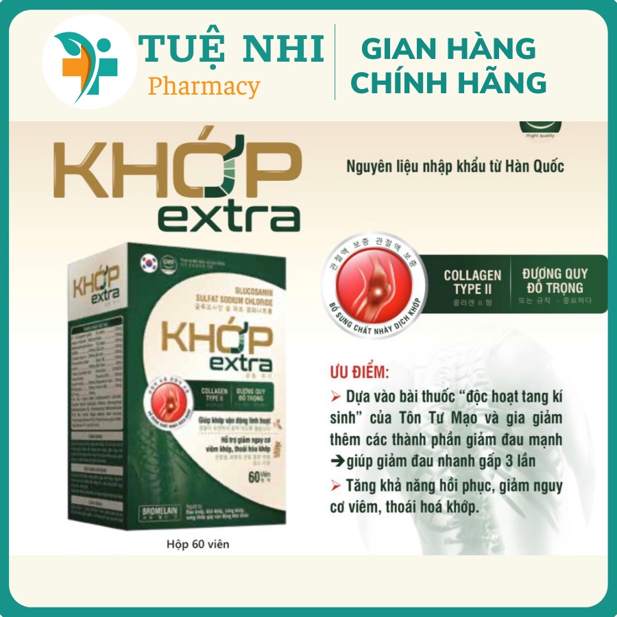 Khớp Extra Hỗ trợ giúp giảm đau,thoái hóa, bổ các dưỡng chất cho khớp - NT062