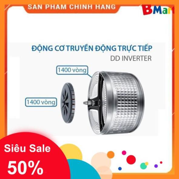 [ FREE SHIP KHU VỰC HÀ NỘI ] Máy giặt Aqua cửa ngang 8.5 kg màu xám bạc AQD-DD850E.S  - BM NEW