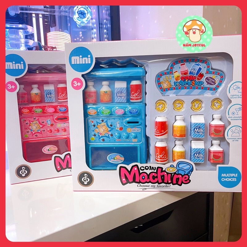 Máy bán hàng tự động, máy bán nước tự động phát sáng, phát nhạc