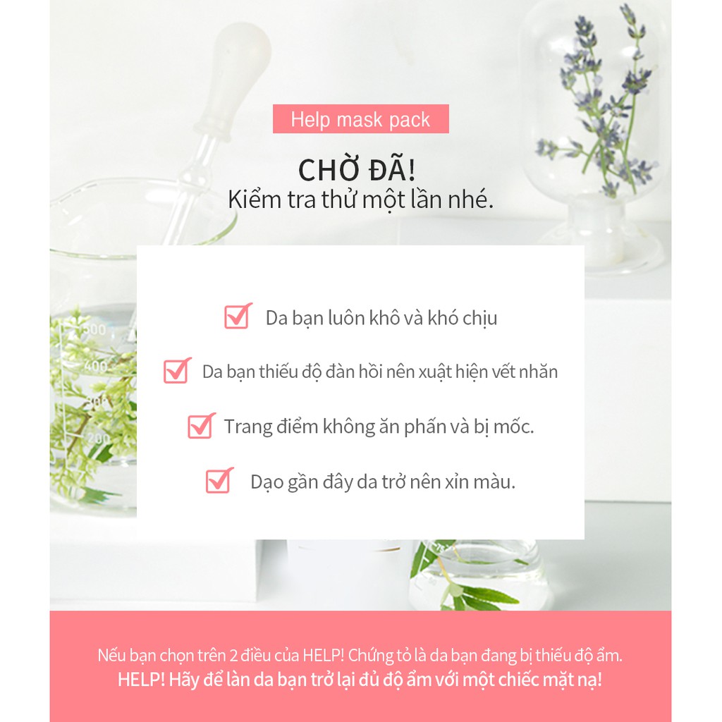 Set 10 mặt nạ Bergamo HELP! 25ml với 12 loại