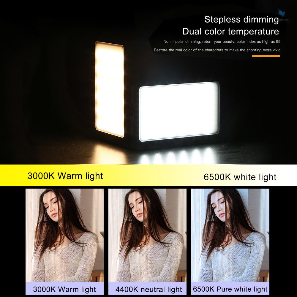 Hình ảnh Bộ 120 đèn LED CRI95 120B 3000K-6500K siêu mỏng có thể điều chỉnh độ sáng cho máy ảnh DSLR #4