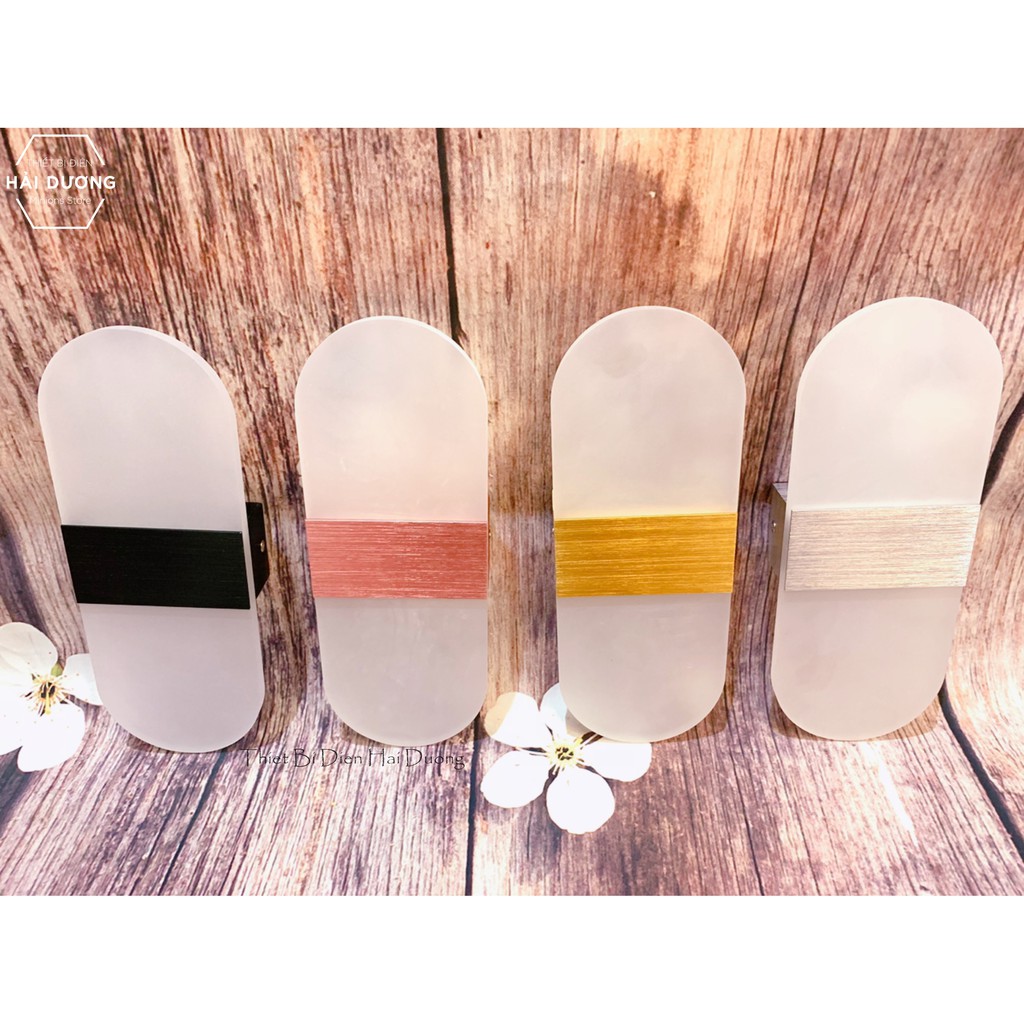 Combo 3 Đèn Led Gắn Tường Decor Hình Oval TN142 - 3 chế độ ánh sáng Trắng/Vàng/Trung Tính - Có Video