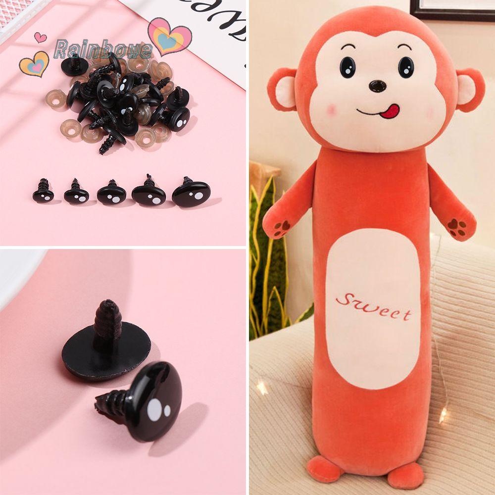 Set 20 / 40 Đôi Mắt Giả Oval Màu Đen Cho Búp Bê