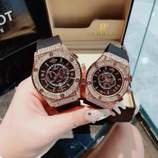 Đồng Hồ Đeo Tay Nữ Hublot Dây Cao Su Silicon Mặt Vuông Thời Trang Hàng Đẹp Cao Cấp Chống Nước Bảo Hành 12 Tháng -DH 02