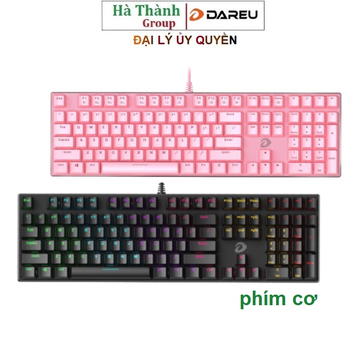 Bàn phím cơ gaming Dareu EK810 Đen Black / Hồng Pink (Blue /Brown /Red Switch )