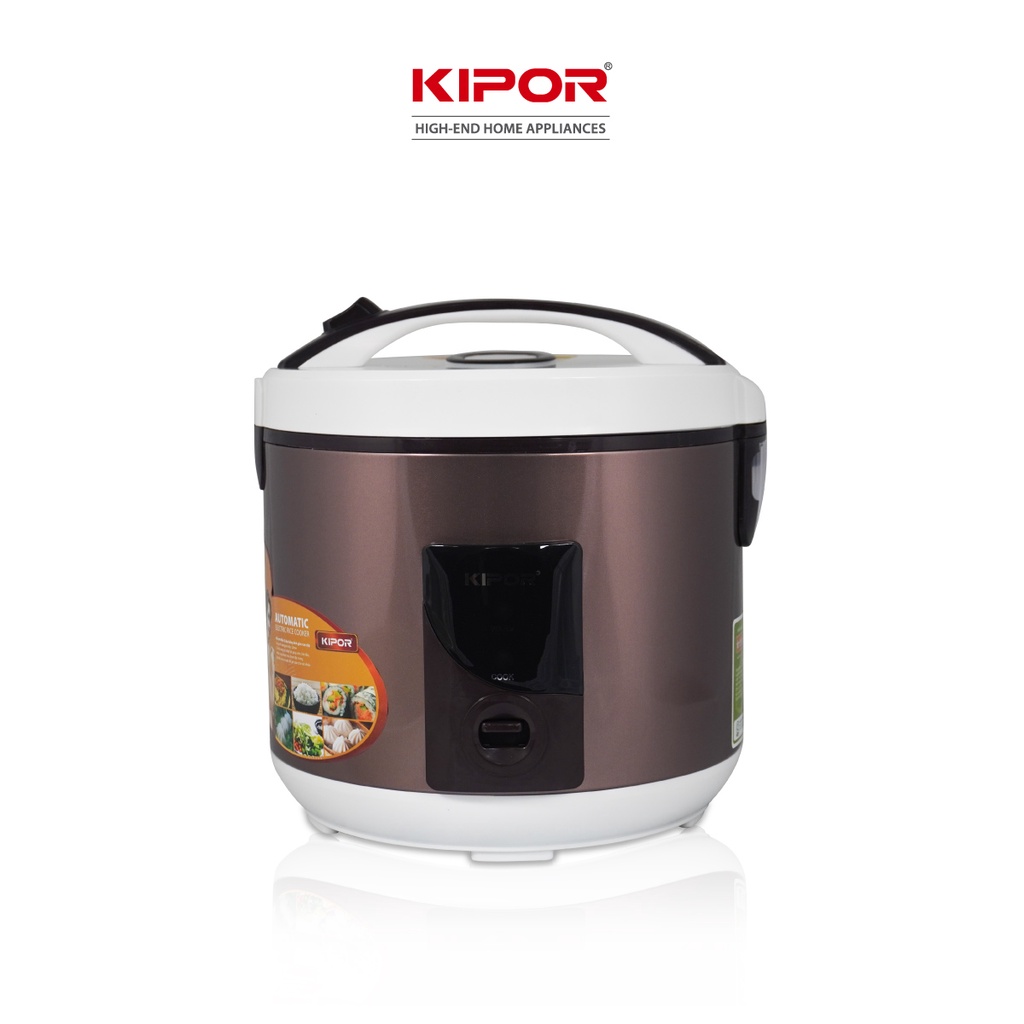 Nồi cơm điện KIPOR KP-25918 - 1.8L - Phủ chống dính HOÀNG KIM, Nồi cơm có tặng kèm vỉ hấp - Bảo hành tại nhà 12 tháng