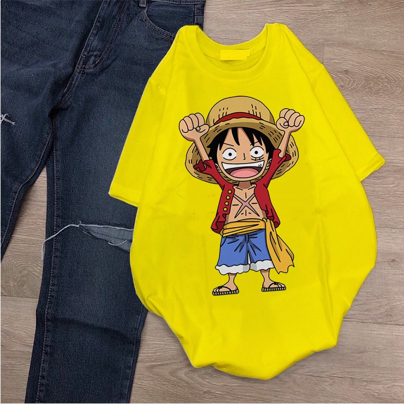 Áo thun Cotton Luffy Hải Tặc Chibi dễ thương