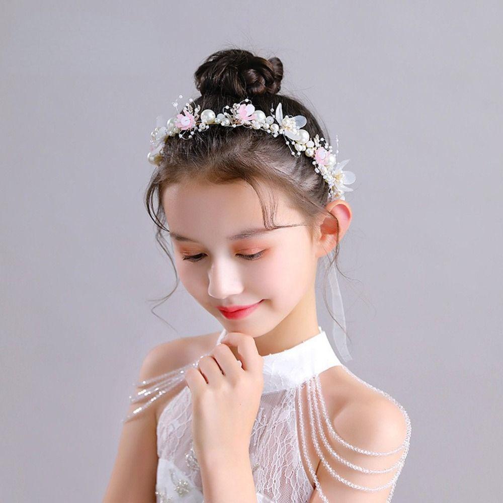 Vòng Hoa Cài Tóc Màu Ngà Xinh Xắn Cho Cô Dâu