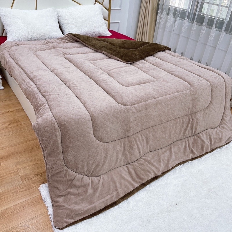 CHĂN NỈ LÔNG CỪU YUKY DÀY ĐẸP HÀNG NHẬP CAO CẤP