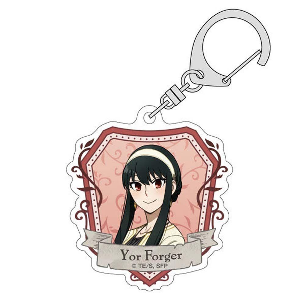 Rebuy1 Anya Móc Chìa Khóa Acrylic Hình Anime SPY X FAMILY Choger Loyor Xe Hơi