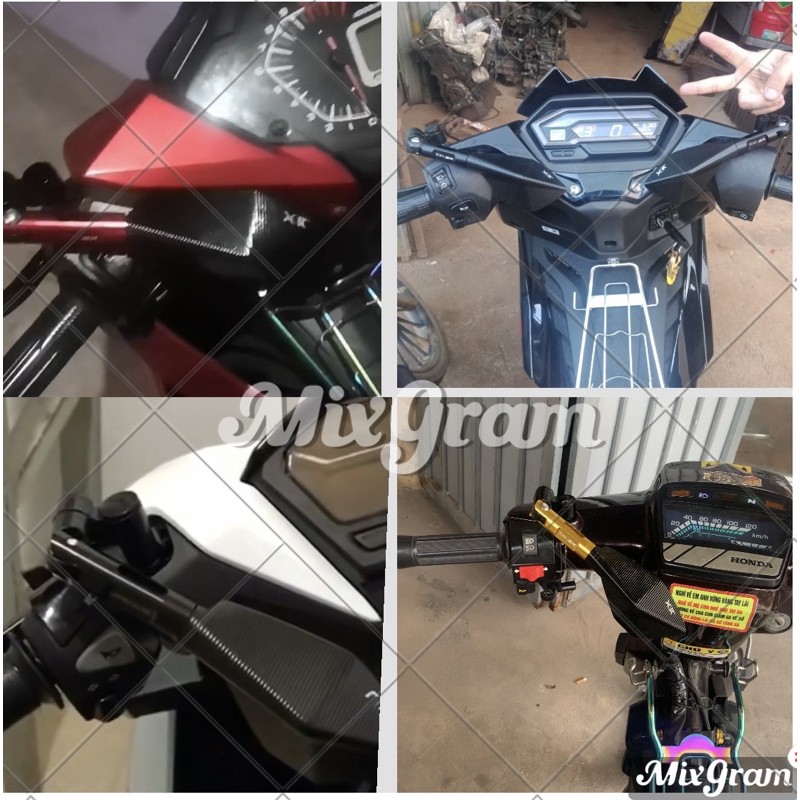 Gương gập xoay 360 cho xe máy sh , exciter,airblade,vision,wave,winer,sirius,novou,vario,dream , raider,sonic ,future bn