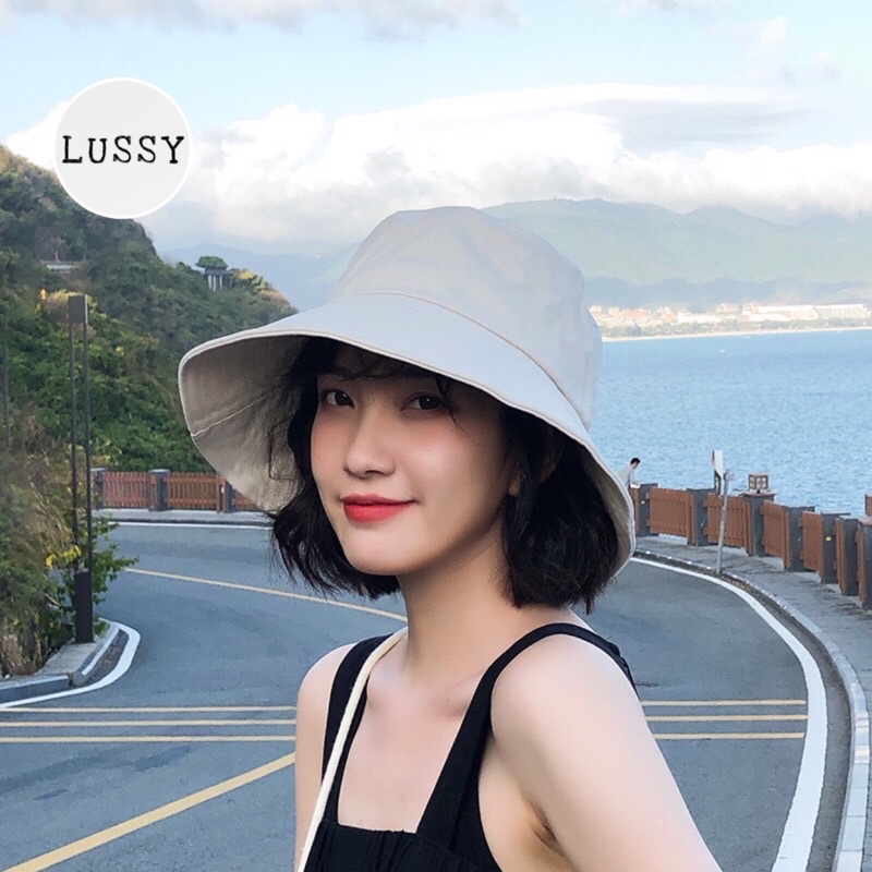 MŨ NÓN BUCKET TRƠN UNISEX PHONG CÁCH HÀN QUỐC MỀM THOÁNG CHỐNG NẮNG HÈ 2022