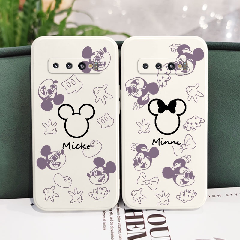 Ốp Điện Thoại Mềm Hình Chuột Vui Vẻ Sáng Tạo Cho Samsung Galaxy S10 S10E Plus S9 Plus
