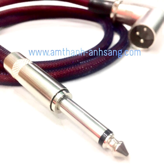 Dây canon đực cong ra 6 ly thẳng 01 dây tín hiệu âm thanh zắc Canon giắt 6 ly