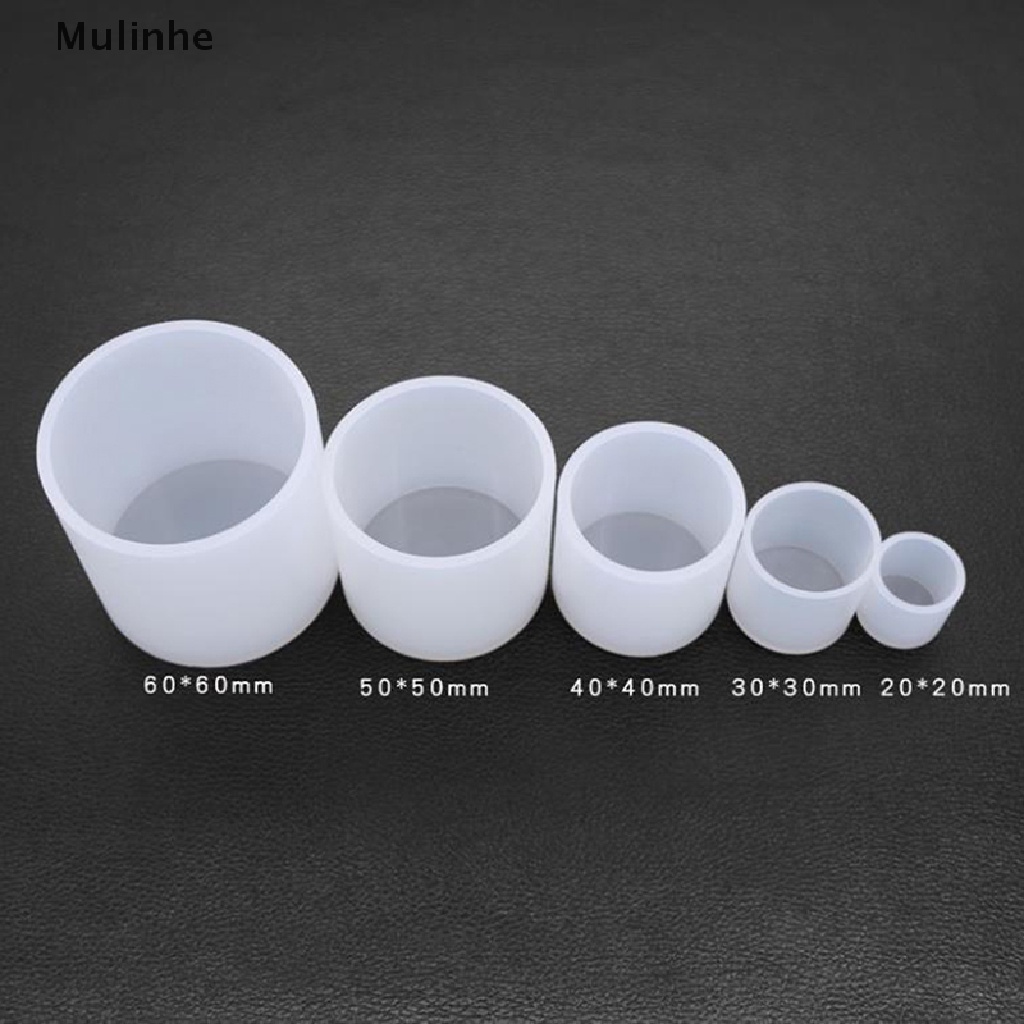 Khuôn silicone hình trụ làm nến thủ công