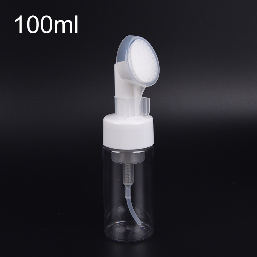 Bình Đựng Xà Phòng Dạng Lỏng 100 / 150 / 200ml Có Đầu Cọ Silicon Tiện Dụng