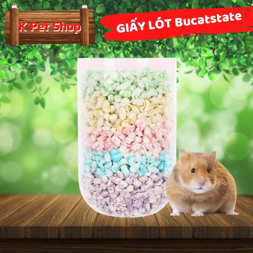 Giấy lót Hamster 🐹FREESHIP🐹 Giấy Nén Bucatstate 100G Chính Hãng Cho Hamster, Sóc, Nhím ....