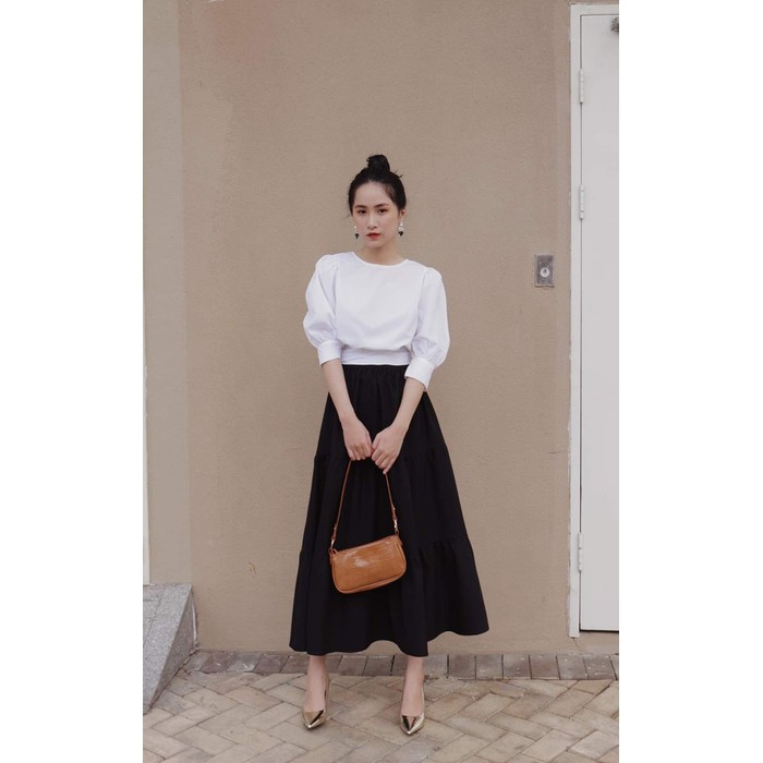 Áo croptop nữ ❣️FREESHIP❣️ÁO CỔ TRÒN THẮT NƠ SAU LƯNG Phom dáng ao chuẩn đẹp,
