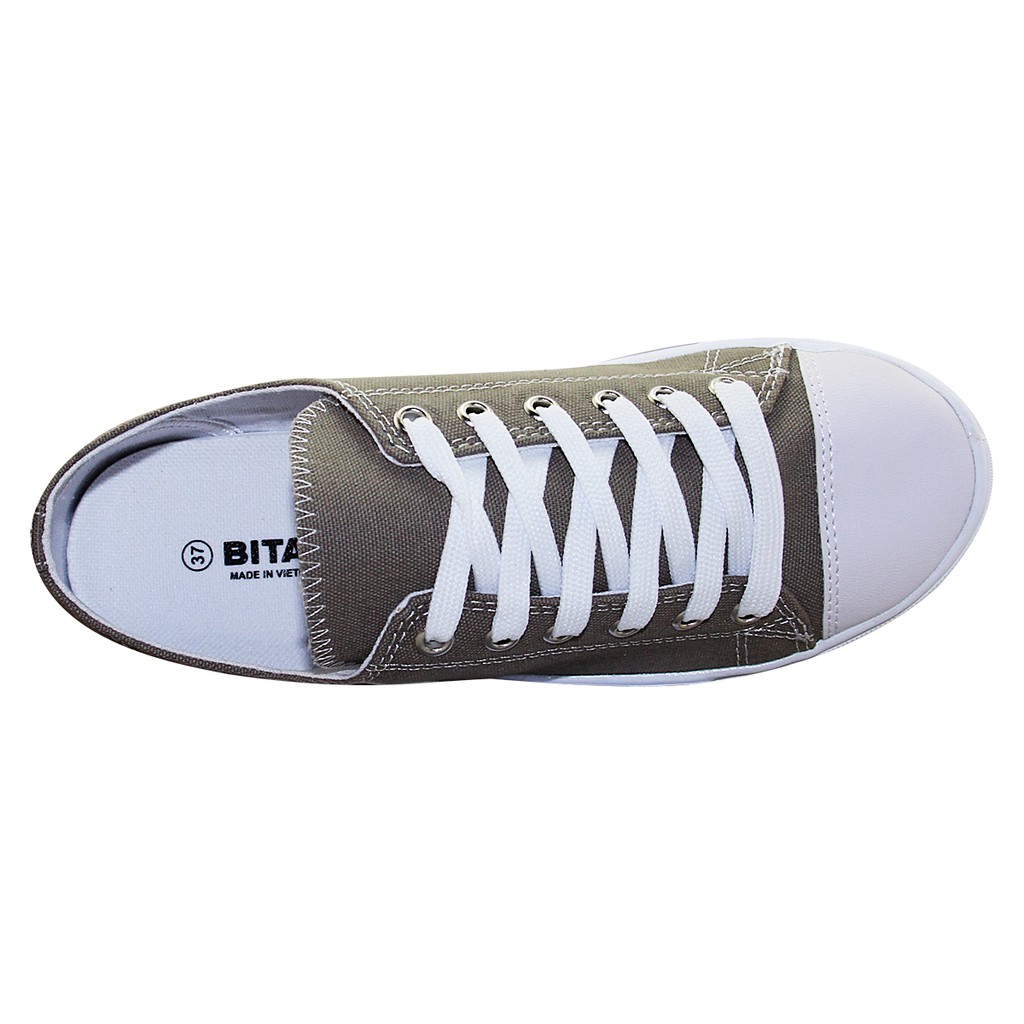 [SALE XẢ HÀNG] GIÀY THỂ THAO BATA NỮ BITA'S THỜI TRANG GCW.04 (ĐỎ ĐÔ + KEM) - BITAS WOMEN SNEAKERS