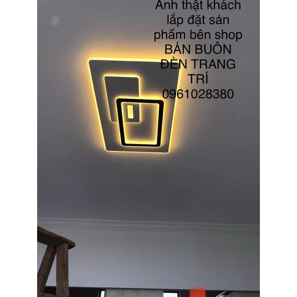 Đèn Ốp Trần Hiện Đại hình chữ nhật có bảo hành