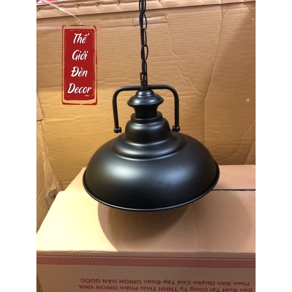 Chao đèn thả cổ điển T064 , đèn thả quầy bar phong cách retro D320 kèm dây xích sắt
