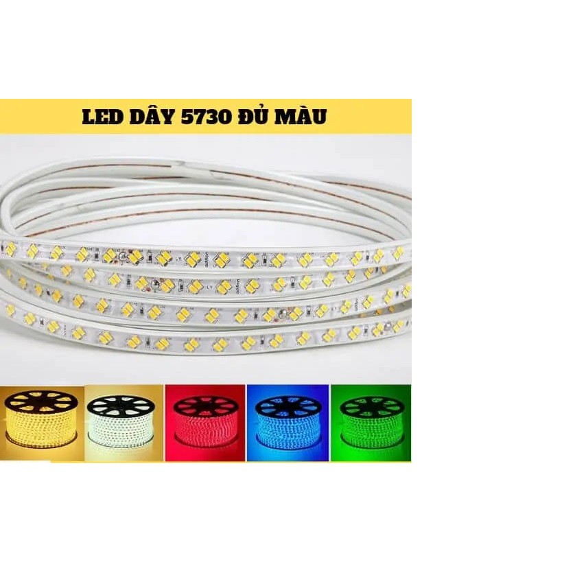 Led dây 5730 ánh sáng  Vàng, Trắng, Xanh Lá ,Xanh Dương,Đỏ,RBG,Hồng (bán lẻ theo 1 mét)