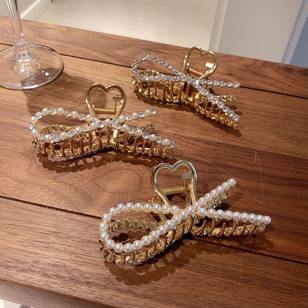 Kẹp Tóc Càng Cua Họa Tiết Hình Học Thời Trang Hàn Quốc Thanh Lịch Cho Nữ