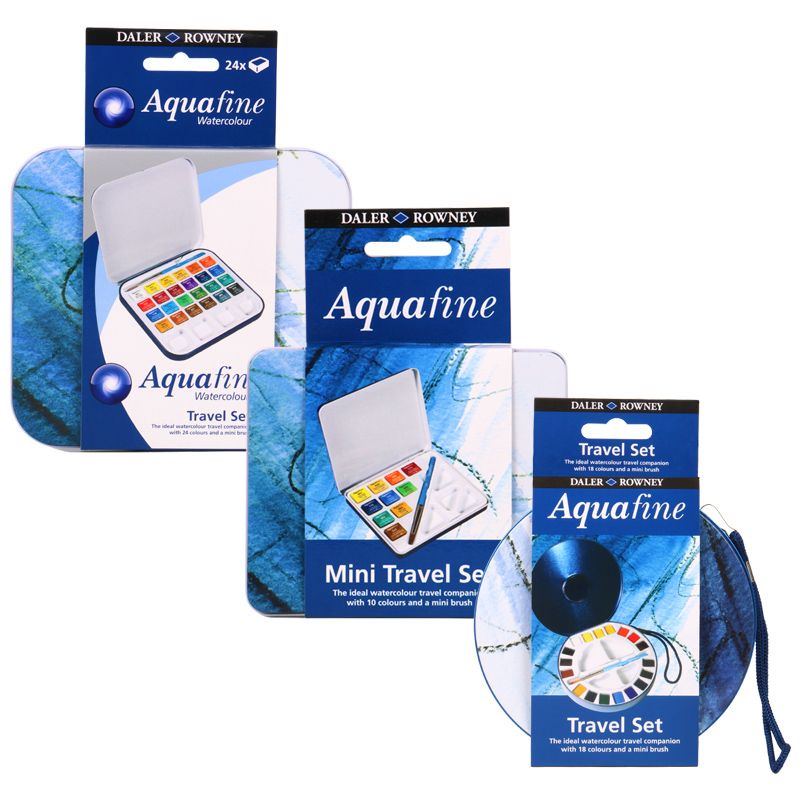 |ORDER| SET MÀU NƯỚC DALER ROWNEY AQUAFINE TRAVEL SET 10 / 12 / 18 / 24 MÀU
