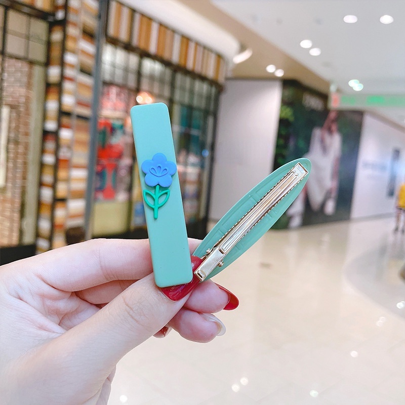 Kẹp Tóc Mái Vịt Hình Hoa Màu Sắc Ngọt Ngào Dễ Thương