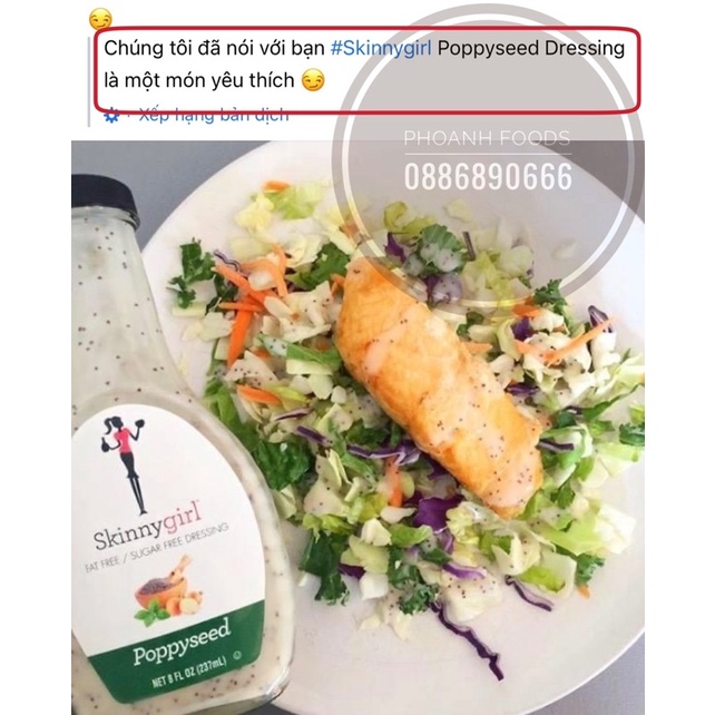 Sốt Salad ăn kiêng Skinny Girl