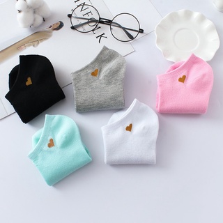 Set 5 đôi tất ngắn cổ hình tim