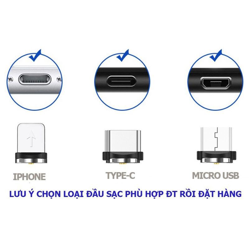 ✔️  Đầu sạc nam châm TypeC cho cáp sạc nam châm