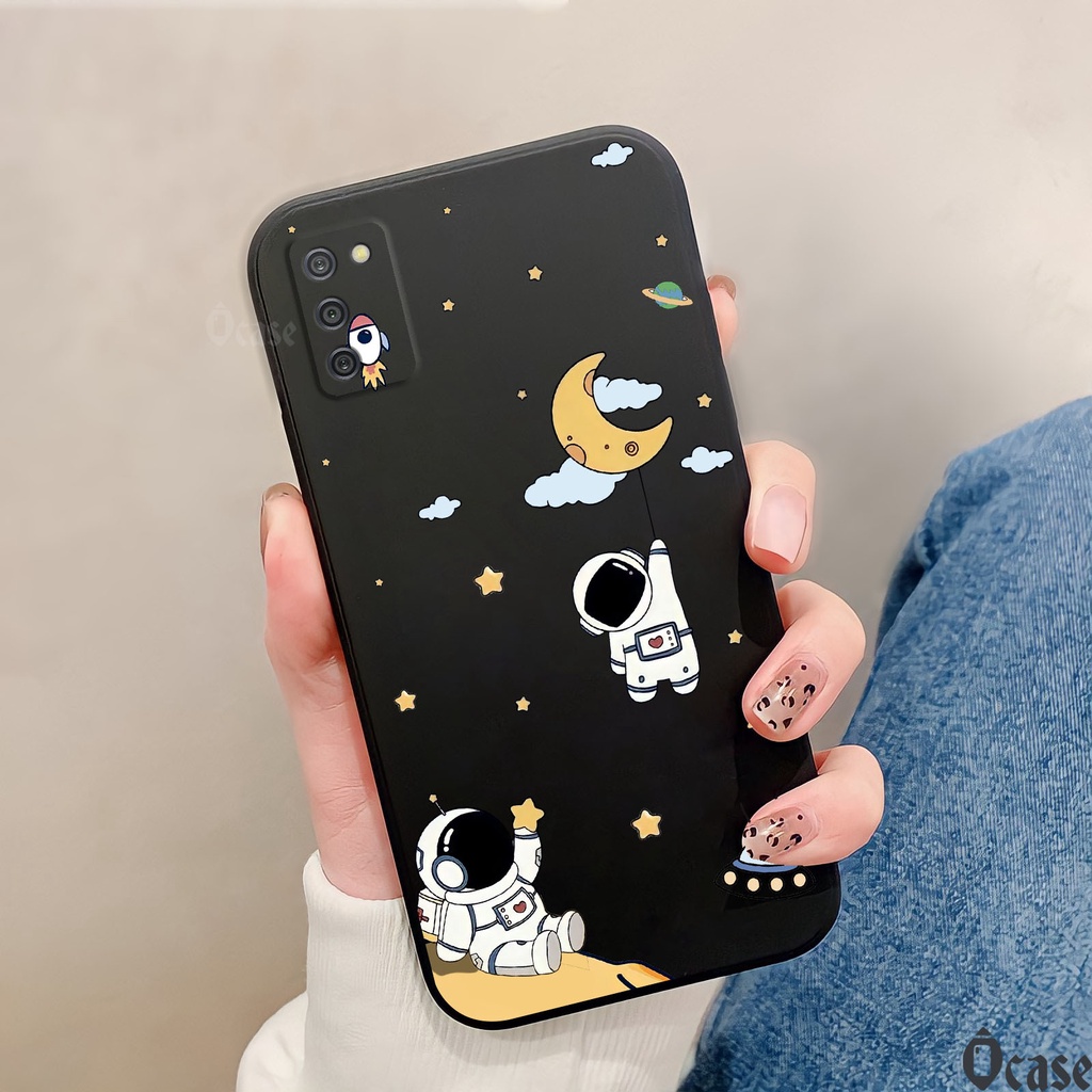 Ốp lưng Samsung A02s / A03s in hình Nasa  vũ trụ cạnh viền vuông có bảo vệ camera