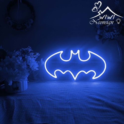 Đèn led neon hình logo batman | 30x16 cm | Đèn led neon theo yêu cầu trang trí decor quà tặng cực chất