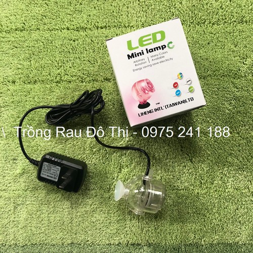 Đèn pha LED đổi màu kết hợp sủi bể cá