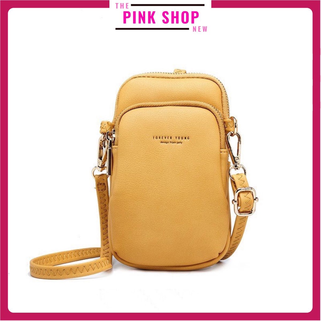 Túi Đeo Chéo Nữ 🔥FREESHIP🔥 Túi Ví Đựng Điện Thoại Forever Young Chính Hãng Da Pu Mịn Siêu Xinh PS0319