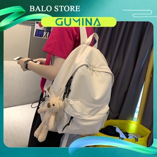 Balo nữ đi học Ulzzang Giá Rẻ Đẹp, Cặp Sách Nam Trơn Hàn Quốc Basic Chống Nước Ngầu BLT