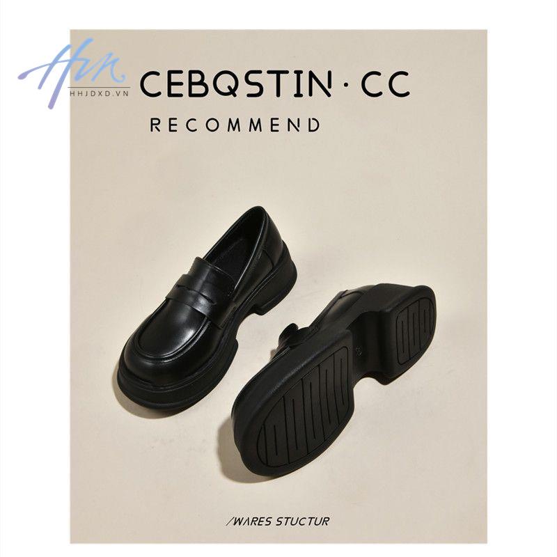 Giày Lười Da Đế Dày Phong Cách Anh Quốc Thời Trang Mùa Hè 2022