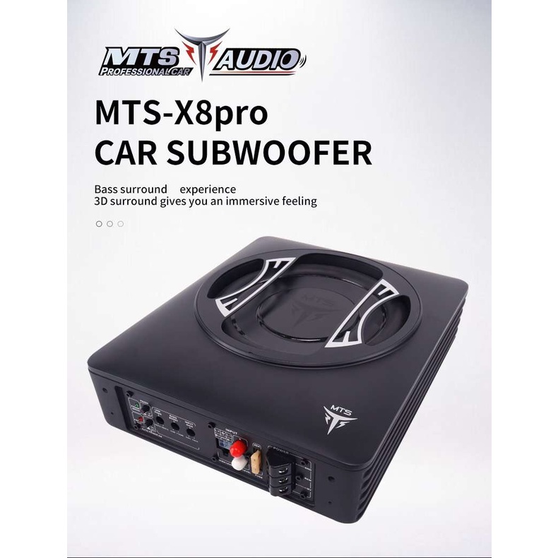Loa subwoofer siêu trầm cho xe ô tô, xe hơi MTS X8PRO thương hiệu của ITALY