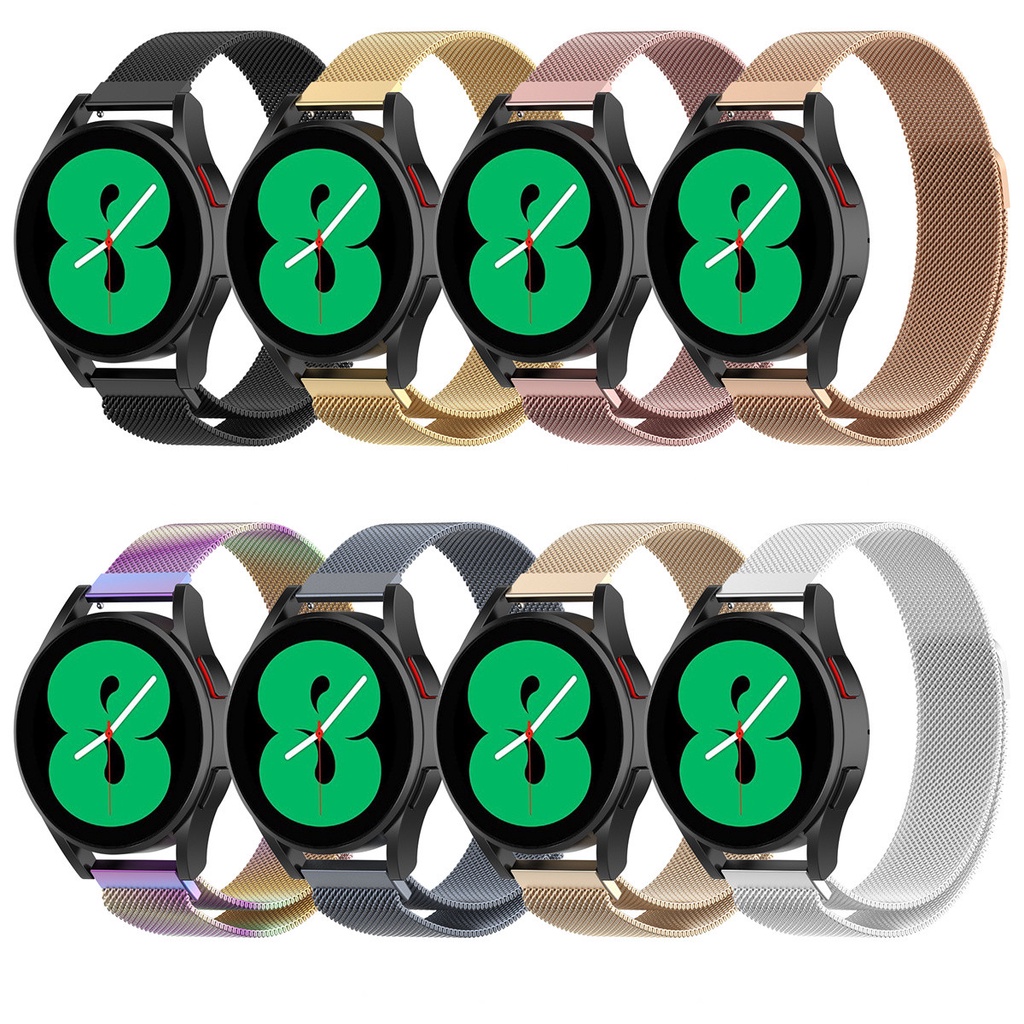 Dây đeo thép không gỉ 20mm 22mm cho đồng hồ Samsung Galaxy Watch 4 40mm 44mm Watch4 Classic 42mm 46mm